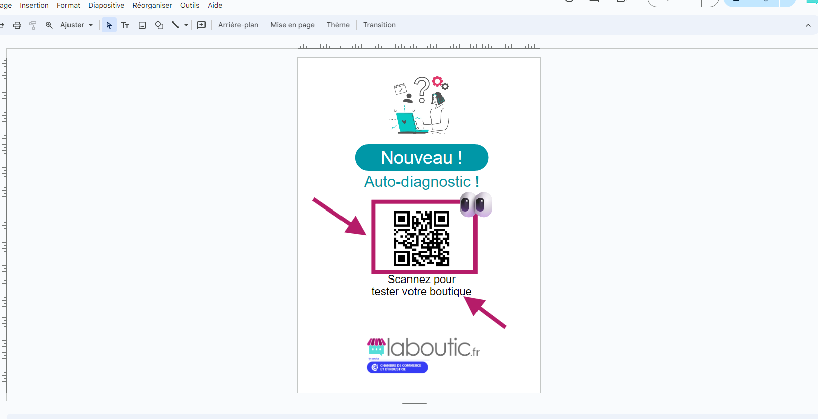 exemple créer son affiche pour qr code