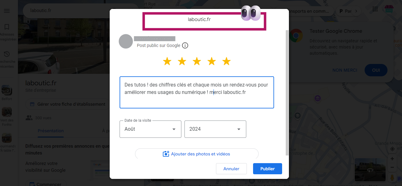 aperçu des avis clients